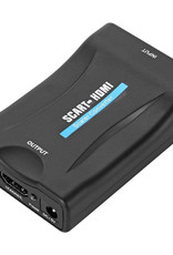 NoXx Scart Naar HDMI Adapter 1080p Kabel Converter HD - Scart naar HDMI kabel - Zwart