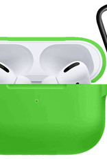 Nomfy Hoesje Geschikt voor Airpods Pro Hoesje Siliconen Case Hoes - Hoesje Geschikt voor Apple Airpods Pro Case - Groen - 2 PACK