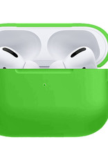 Nomfy Hoesje Geschikt voor Airpods Pro Hoesje Siliconen Case Hoes - Hoesje Geschikt voor Apple Airpods Pro Case - Groen