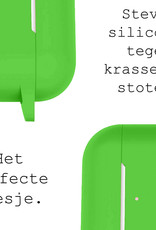 BASEY. Case Geschikt voor Airpods Pro Hoesje Siliconen Hoes Cover - Hoes Geschikt voor Apple Airpods Pro Case Siliconen - Groen - 2 Stuks