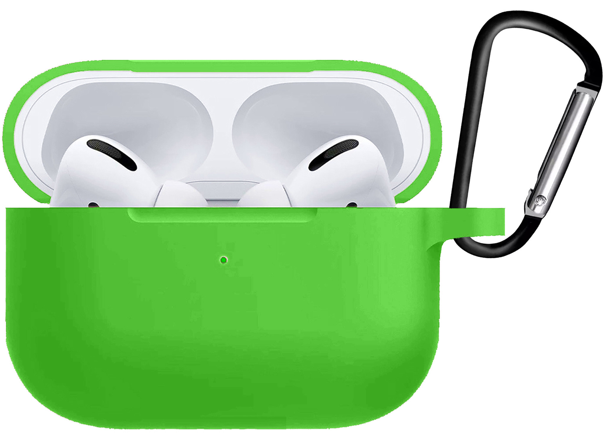 BASEY. Case Geschikt voor Airpods Pro Hoesje Siliconen Hoes Cover - Hoes Geschikt voor Apple Airpods Pro Case Siliconen - Groen - 2 Stuks