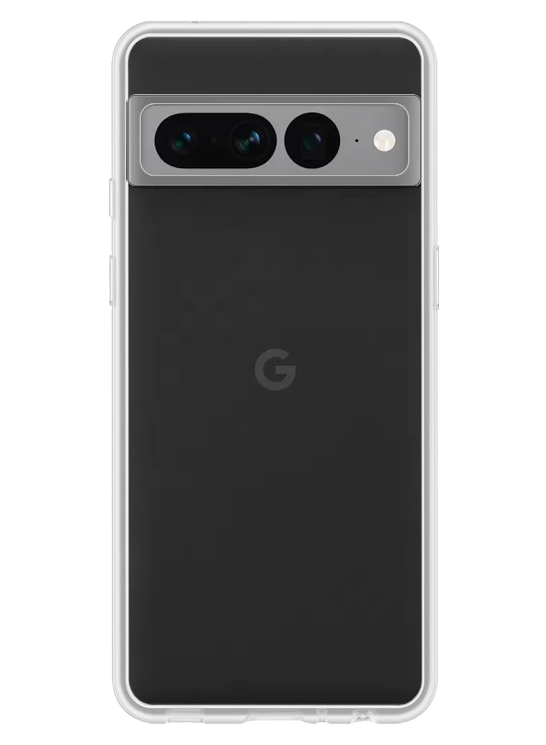 Nomfy Google Pixel 7 Pro Hoesje Siliconen Case Back Cover - Google Pixel 7 Pro Hoes Cover Silicone - Transparant