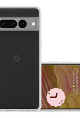 NoXx Hoes Geschikt voor Google Pixel 7 Pro Hoesje Cover Siliconen Back Case Hoes - Transparant