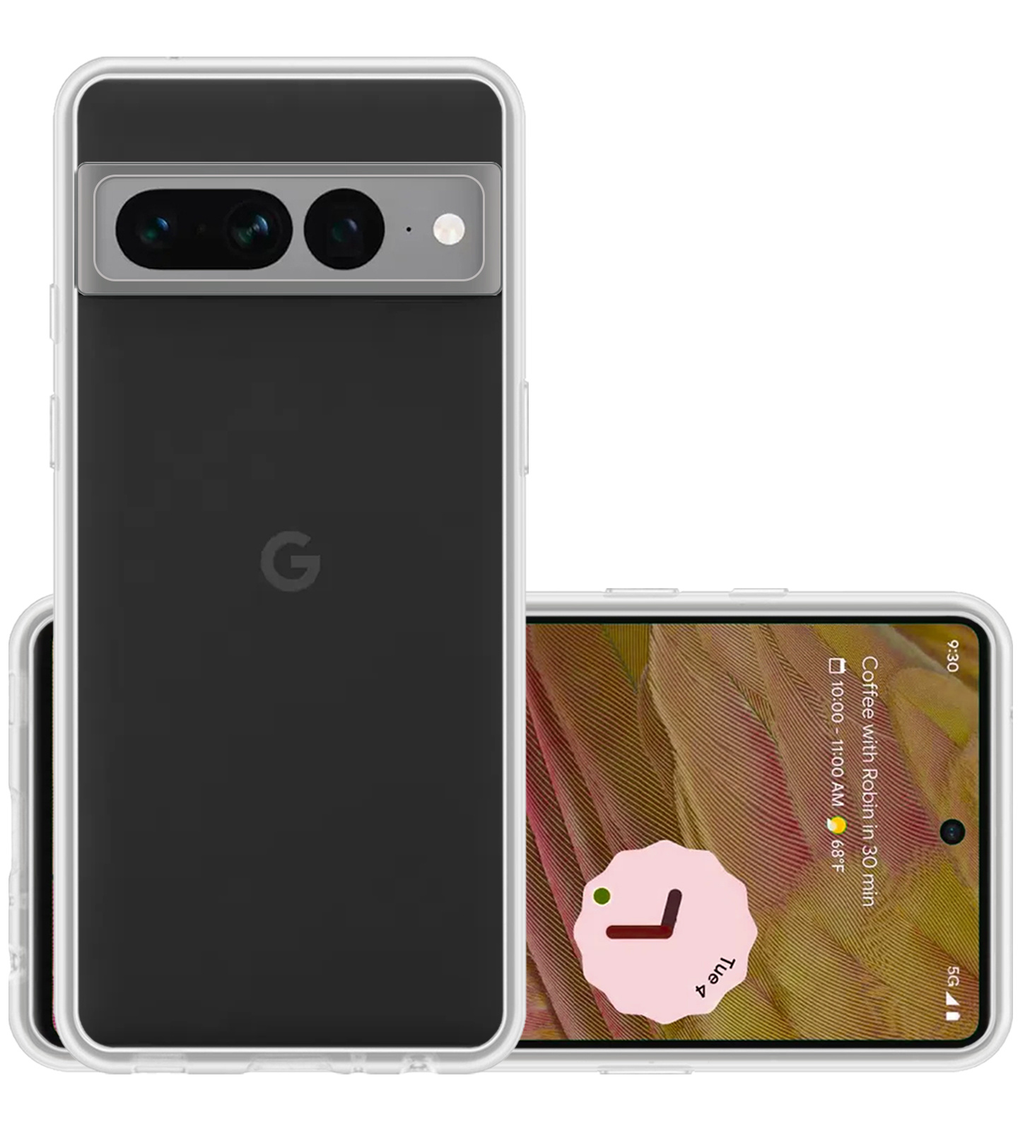 NoXx Hoes Geschikt voor Google Pixel 7 Pro Hoesje Cover Siliconen Back Case Hoes - Transparant