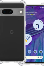 BASEY. Hoes Geschikt voor Google Pixel 7 Hoesje Shock Proof Case Hoes Siliconen - Hoesje Geschikt voor Google Pixel 7 Hoes Cover Shockproof - Transparant