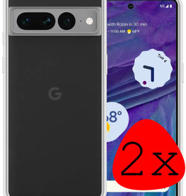 BASEY. BASEY. Google Pixel 7 Pro Hoesje Siliconen - Transparant - 2 PACK