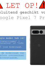 BASEY. Google Pixel 7 Pro Hoesje Siliconen Back Cover Case - Google Pixel 7 Pro Hoes Silicone Case Hoesje - Transparant