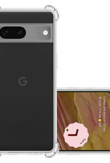 NoXx Hoes Geschikt voor Google Pixel 7 Hoesje Siliconen Cover Shock Proof Back Case Shockproof Hoes - Transparant