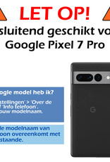 Nomfy Google Pixel 7 Pro Hoesje Siliconen Case Back Cover - Google Pixel 7 Pro Hoes Cover Silicone - Transparant - 2X