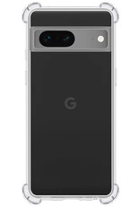 NoXx Hoes Geschikt voor Google Pixel 7 Hoesje Siliconen Cover Shock Proof Back Case Shockproof Hoes - Transparant - 2x