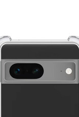 NoXx Hoes Geschikt voor Google Pixel 7 Hoesje Siliconen Cover Shock Proof Back Case Shockproof Hoes - Transparant - 2x