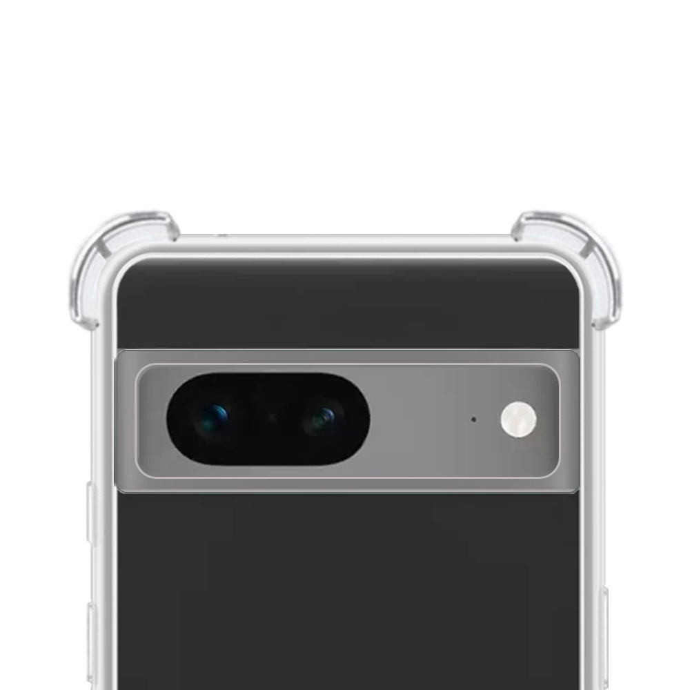 NoXx Hoes Geschikt voor Google Pixel 7 Hoesje Siliconen Cover Shock Proof Back Case Shockproof Hoes - Transparant - 2x