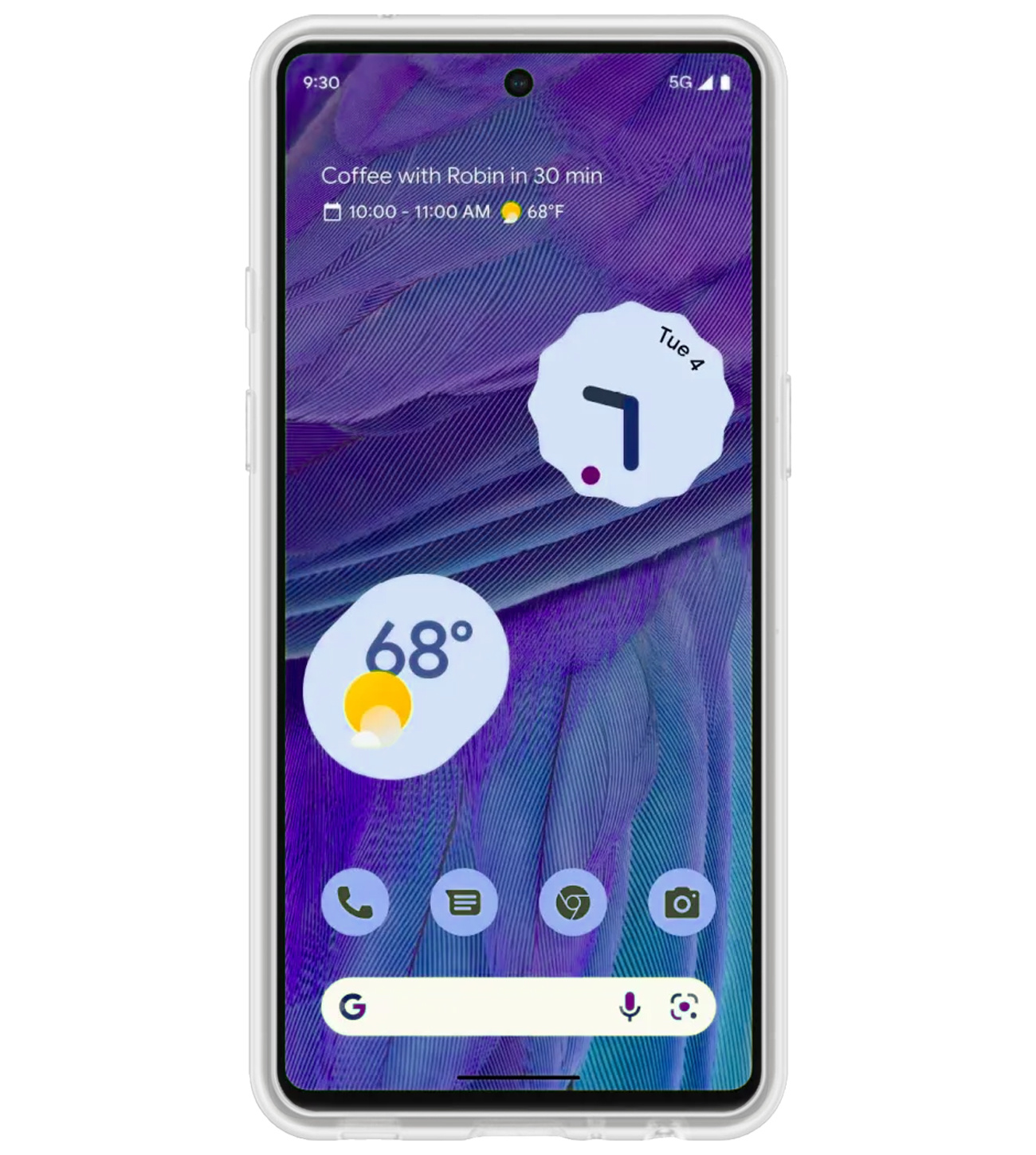 BASEY. Hoes Geschikt voor Google Pixel 7 Hoesje Siliconen Back Cover Case - Hoesje Geschikt voor Google Pixel 7 Hoes Cover Hoesje - Transparant - 2 Stuks