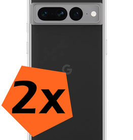 Nomfy Nomfy Google Pixel 7 Pro Hoesje Shockproof - Transparant - 2 PACK