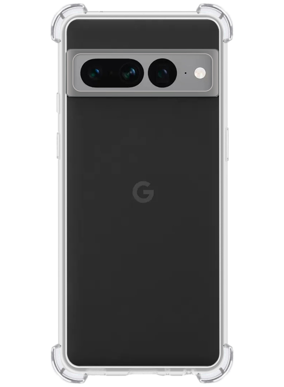 Nomfy Hoesje Geschikt voor Google Pixel 7 Pro Hoesje Shock Proof Cover Case Shockproof - Hoes Geschikt voor Google Pixel 7 Pro Hoes Siliconen Back Case - Transparant