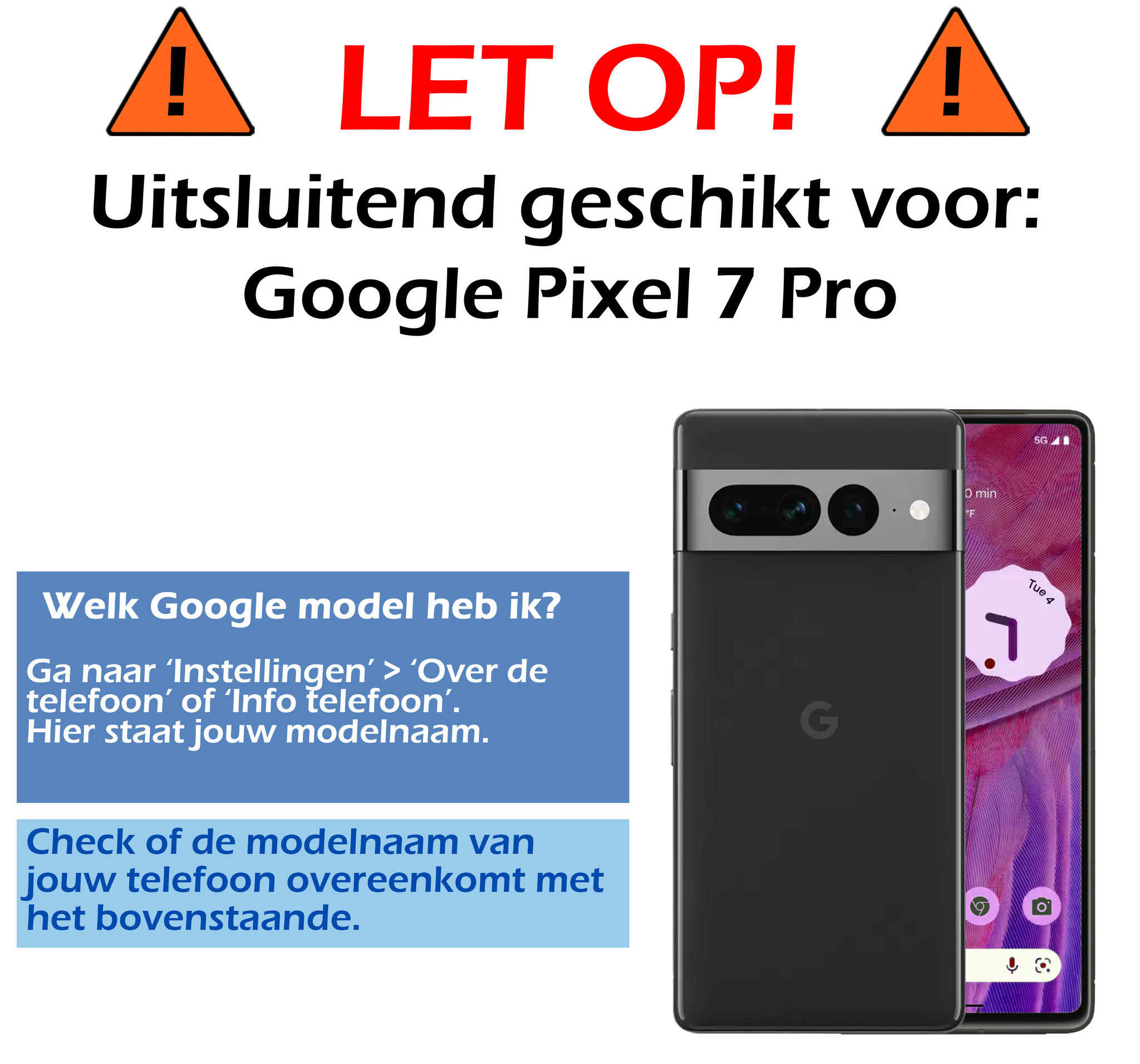 Nomfy Hoesje Geschikt voor Google Pixel 7 Pro Hoesje Shock Proof Cover Case Shockproof - Hoes Geschikt voor Google Pixel 7 Pro Hoes Siliconen Back Case - Transparant