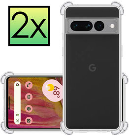 NoXx NoXx Google Pixel 7 Pro Hoesje Shockproof - Transparant - 2 PACK