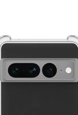 NoXx Hoes Geschikt voor Google Pixel 7 Pro Hoesje Siliconen Cover Shock Proof Back Case Shockproof Hoes - Transparant - 2x