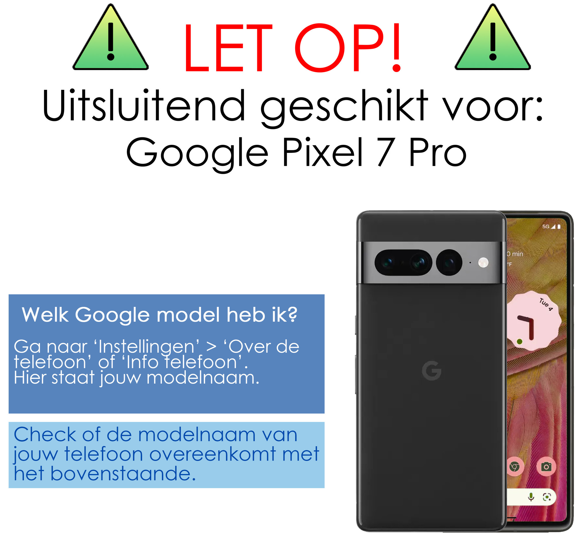 NoXx Google Pixel 7 Pro Hoesje Transparant Cover Shock Proof Case Hoes - 2x