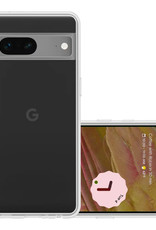 NoXx Hoes Geschikt voor Google Pixel 7 Hoesje Cover Siliconen Back Case Hoes - Transparant