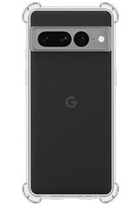 NoXx Hoes Geschikt voor Google Pixel 7 Pro Hoesje Siliconen Cover Shock Proof Back Case Shockproof Hoes - Transparant