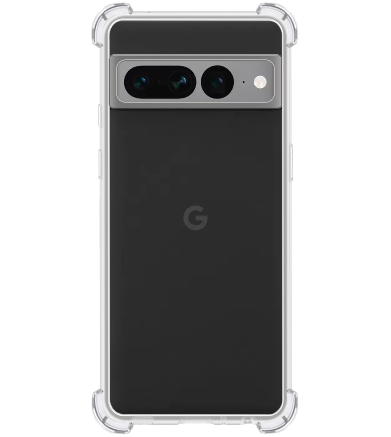 BASEY. Google Pixel 7 Pro Hoesje Shock Proof Case Transparant Hoes - Google Pixel 7 Pro Hoes Cover Shockproof Transparant - 2 Stuks