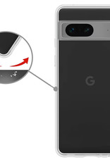 Nomfy Hoesje Geschikt voor Google Pixel 7 Hoesje Siliconen Cover Case - Hoes Geschikt voor Google Pixel 7 Hoes Back Case - Transparant