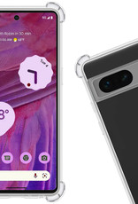 Nomfy Hoesje Geschikt voor Google Pixel 7 Hoesje Shock Proof Cover Case Shockproof Met 2x Screenprotector - Hoes Geschikt voor Google Pixel 7 Hoes Siliconen Back Case - Transparant