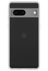 BASEY. Hoes Geschikt voor Google Pixel 7 Hoesje Siliconen Back Cover Case Met Screenprotector - Hoesje Geschikt voor Google Pixel 7 Hoes Cover Hoesje - Transparant