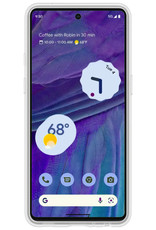 Google Pixel 7 Hoesje Siliconen Back Cover Case Met 2x Screenprotector - Google Pixel 7 Hoes Silicone Case Hoesje - Transparant