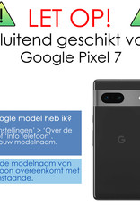NoXx Hoes Geschikt voor Google Pixel 7 Hoesje Cover Siliconen Back Case Hoes Met Screenprotector - Transparant
