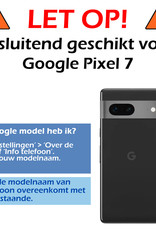 Nomfy Hoesje Geschikt voor Google Pixel 7 Hoesje Siliconen Cover Case Met Screenprotector - Hoes Geschikt voor Google Pixel 7 Hoes Back Case - Transparant
