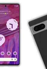 Google Pixel 7 Hoesje Siliconen Case Back Cover Met Screenprotector - Google Pixel 7 Hoes Cover Silicone - Transparant