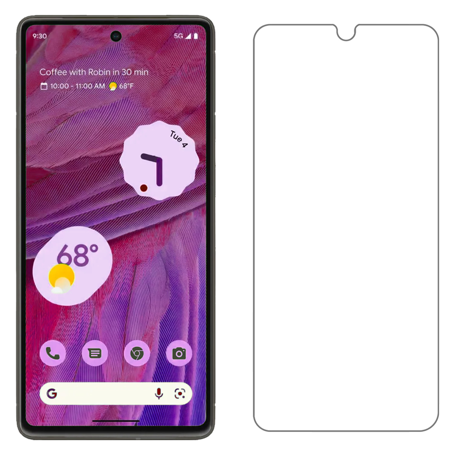 Nomfy Screenprotector Geschikt voor Google Pixel 7 Screenprotector Bescherm Glas Tempered Glass - Screenprotector Geschikt voor Google Pixel 7 Screen Protector