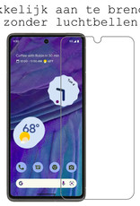 Google Pixel 7 Hoesje Siliconen Back Cover Case Met 2x Screenprotector - Google Pixel 7 Hoes Silicone Case Hoesje - Transparant