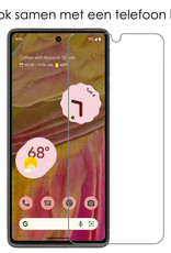 NoXx Hoes Geschikt voor Google Pixel 7 Hoesje Cover Siliconen Back Case Hoes Met Screenprotector - Transparant