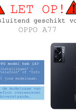 BASEY. Screenprotector Geschikt voor OPPO A77 Screenprotector Beschermglas Full Cover - Screenprotector Geschikt voor OPPO A77 Screen Protector Full Cover