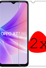 BASEY. OPPO A77 Screenprotector Tempered Glass - OPPO A77 Beschermglas Screen Protector Glas - 2 Stuks
