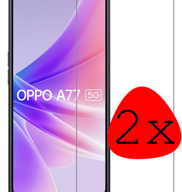 BASEY. BASEY. OPPO A77 Screenprotector Glas - 2 PACK