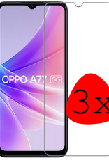 BASEY. Screenprotector Geschikt voor OPPO A77 Screenprotector Tempered Glass - Screenprotector Geschikt voor OPPO A77 Beschermglas Screen Protector Glas - 3 Stuks