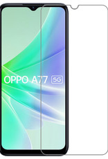 NoXx Screenprotector Geschikt voor OPPO A77 Screenprotector Tempered Glass Gehard Glas Beschermglas