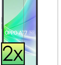 NoXx NoXx OPPO A77 Screenprotector Glas - 2 PACK