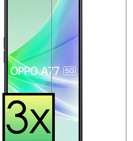 NoXx NoXx OPPO A77 Screenprotector Glas - 3 PACK