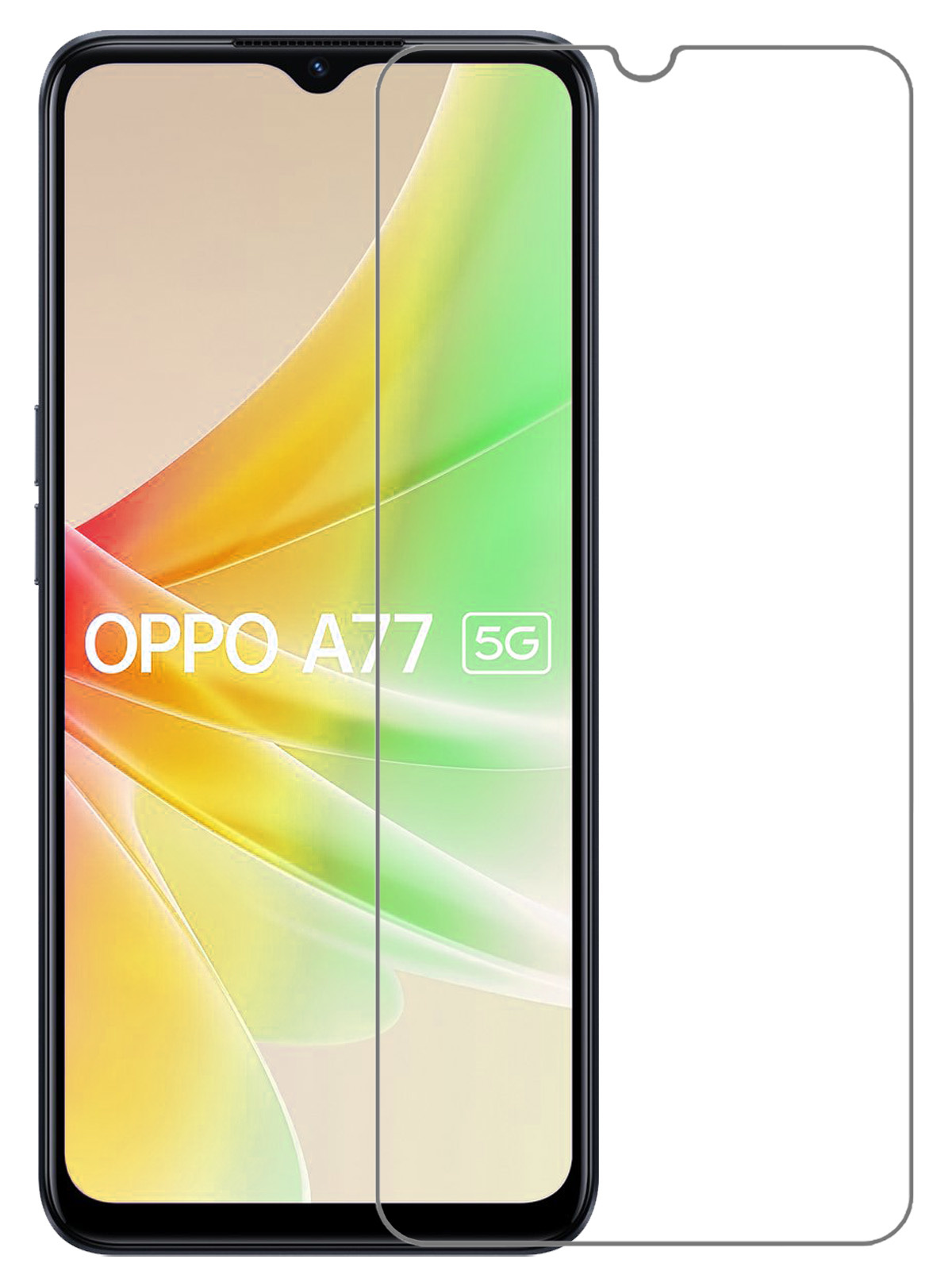 Nomfy Screenprotector Geschikt voor OPPO A77 Screenprotector Bescherm Glas Tempered Glass - Screenprotector Geschikt voor OPPO A77 Screen Protector