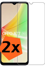 Nomfy Screenprotector Geschikt voor OPPO A77 Screenprotector Bescherm Glas Tempered Glass - Screenprotector Geschikt voor OPPO A77 Screen Protector - 2 PACK