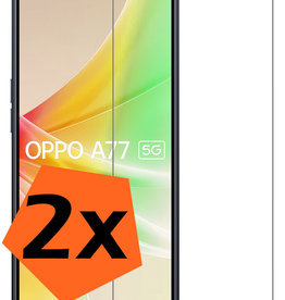 Nomfy Nomfy OPPO A77 Screenprotector Glas - 2 PACK