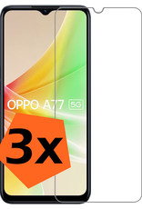 Nomfy Screenprotector Geschikt voor OPPO A77 Screenprotector Bescherm Glas Tempered Glass - Screenprotector Geschikt voor OPPO A77 Screen Protector - 3 PACK