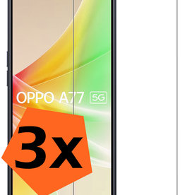 Nomfy Nomfy OPPO A77 Screenprotector Glas - 3 PACK