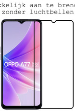 BASEY. OPPO A77 Screenprotector Tempered Glass Full Cover - OPPO A77 Beschermglas Screen Protector Glas