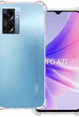BASEY. Hoes Geschikt voor OPPO A77 Hoesje Shock Proof Case Hoes Siliconen - Hoesje Geschikt voor OPPO A77 Hoes Cover Shockproof - Transparant